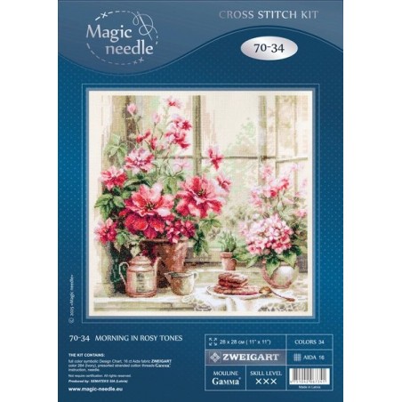 Embroidery kit Morning in Rosy Tones Embroidery kit Morning in Rosy Tones