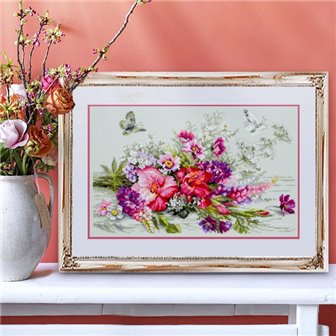 Kit de broderie Bouquet champêtre