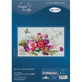 Kit de broderie Bouquet champêtre