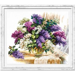 Kit de broderie Le parfum des lilas Kit de broderie Le parfum des lilas