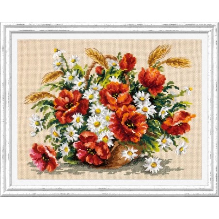 Borduurpakket Boeket wilde bloemen Borduurpakket Boeket wilde bloemen