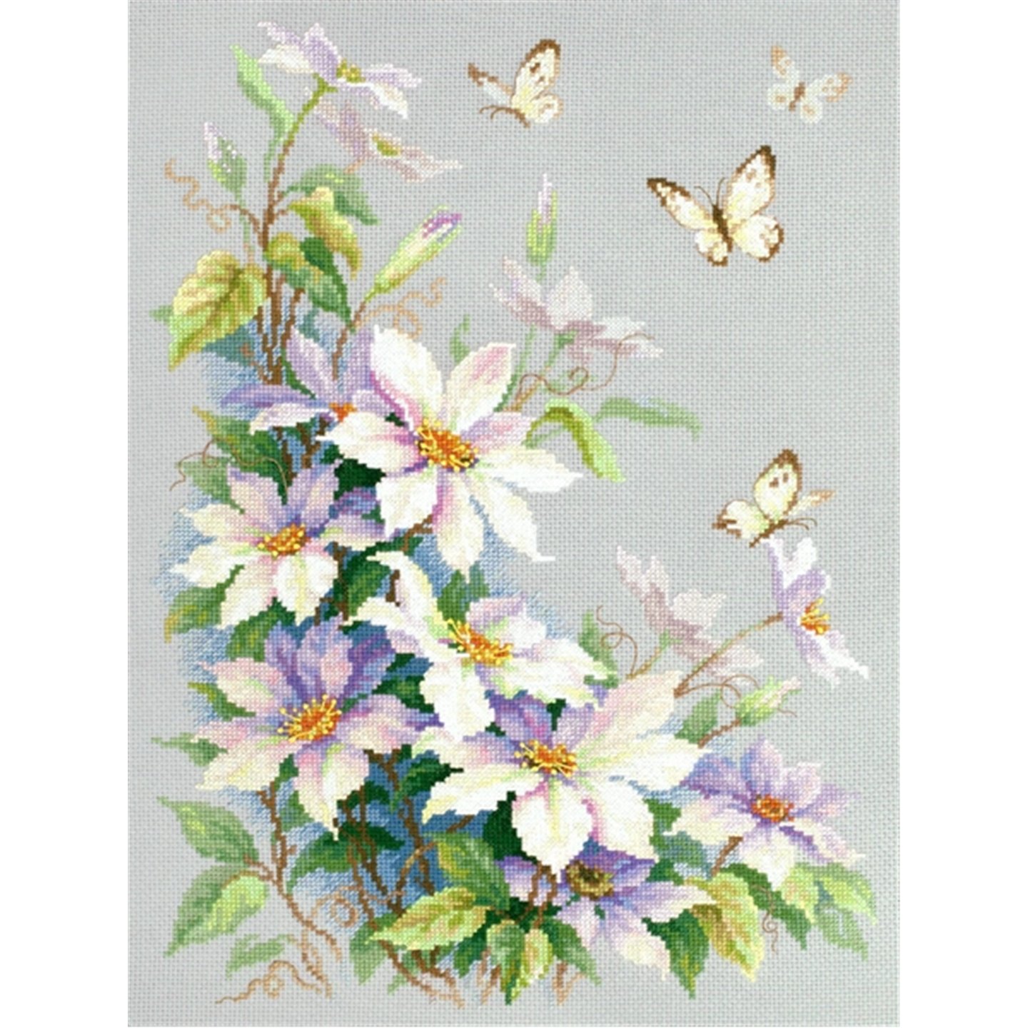 Borduurpakket Clematis