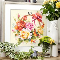 Kit de broderie Roses pour la brodeuse Kit de broderie Roses pour la brodeuse