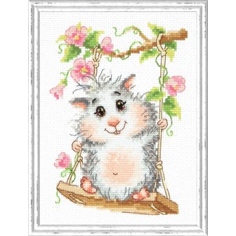 Embroidery kit On the Swing