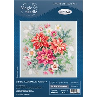 Borduurpakket Bloemenmagie. Kerstster