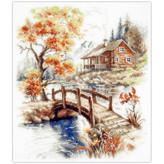 Embroidery kit Autumn in the Mountains