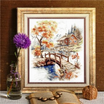 Stickset Herbst in den Bergen