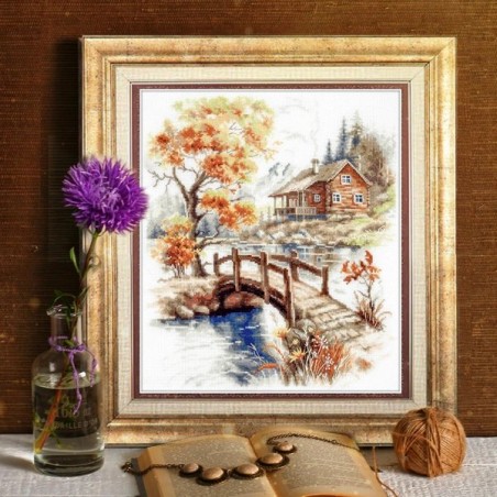Embroidery kit Autumn in the Mountains