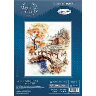 Embroidery kit Autumn in the Mountains