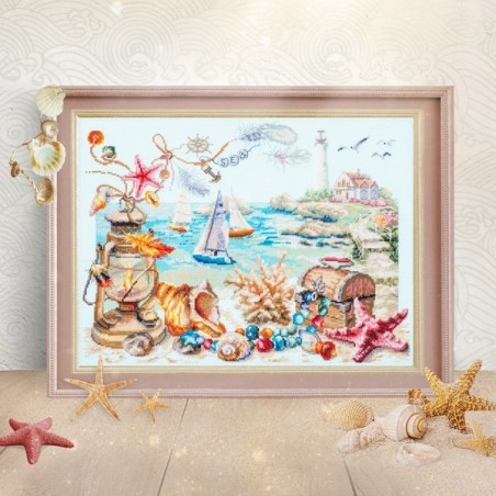 Embroidery kit Seaside Breeze