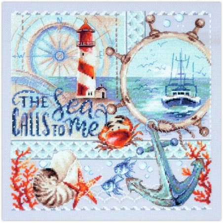 Kit de broderie La mer m'appelle…