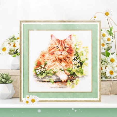 Embroidery kit The Ginger Cat