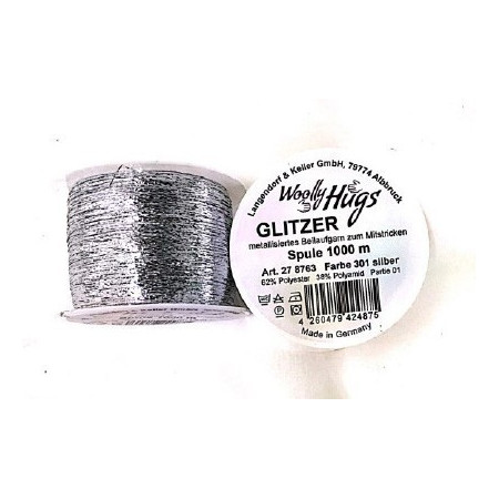 Woolly Hugs Glitzer Silber