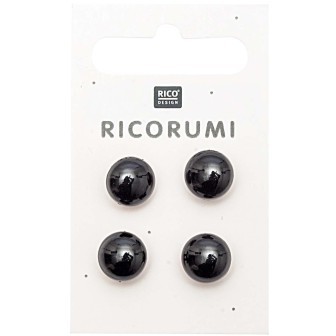  Rico Design 4 Tieraugen zum Nähen 11 mm