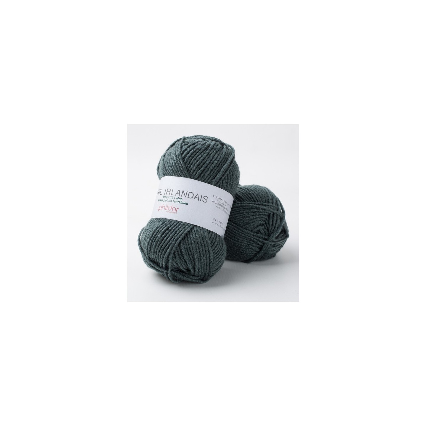 Knitting yarn Phildar Phil Irlandais Vert de gris