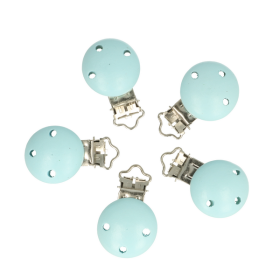   Houten speenklem baby blauw