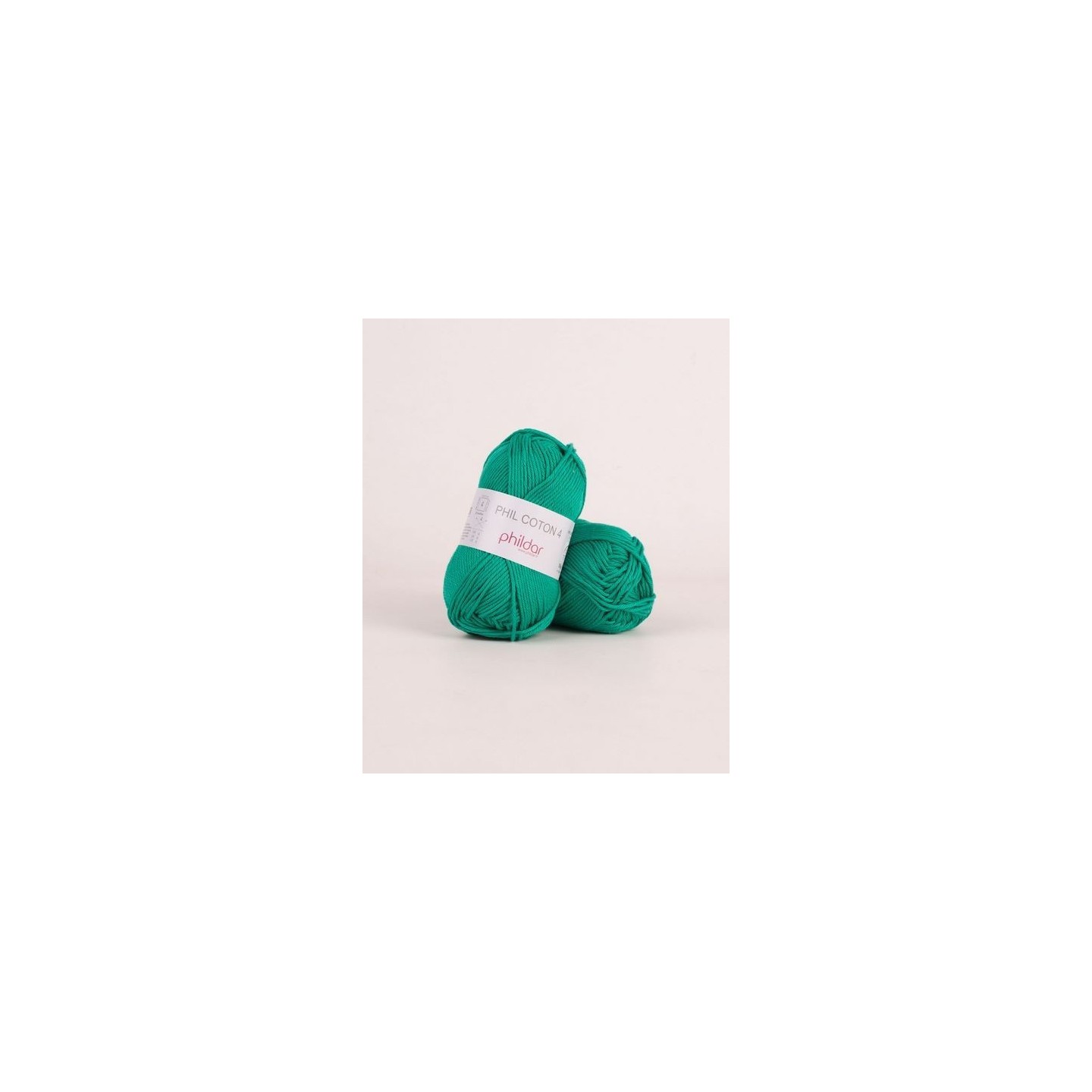 Crochet yarn Phildar Phil Coton 4 emeraude