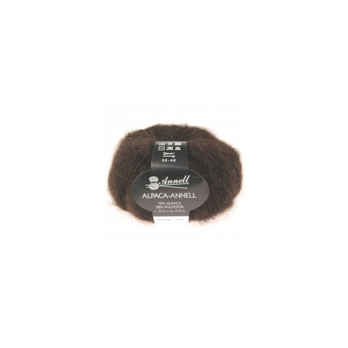 Knitting yarn Annell Alpaca Annell 5701 brown