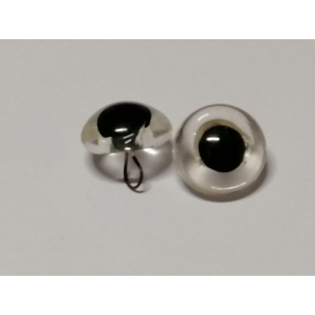 glass animal eye to sew 15 mm clear