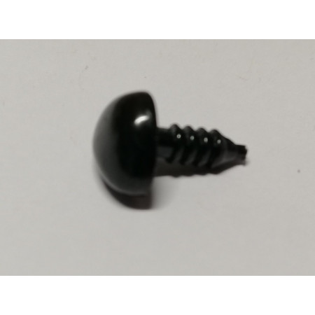 Nez 12 mm triangle plat noir