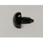 Dierenneus 12 mm driehoek vlak - zwart