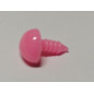 Animal noses 12 mm triangle flat pink