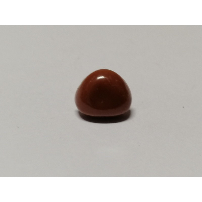 Animal noses 12 mm triangle flat brown