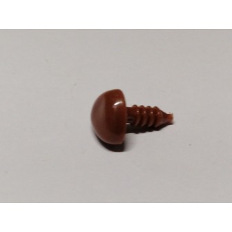   Animal noses 12 mm triangle flat brown