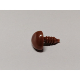Animal noses 12 mm triangle flat brown