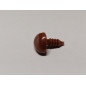 Dierenneus 12 mm driehoek vlak - bruin