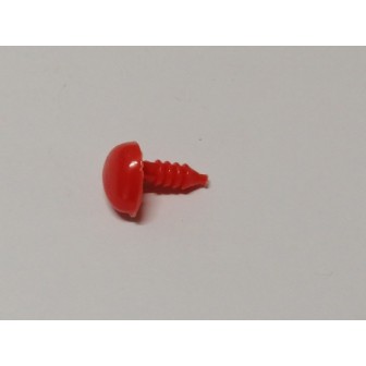   Dierenneus 12 mm driehoek vlak - rood