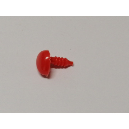 Dierenneus 12 mm driehoek vlak - rood