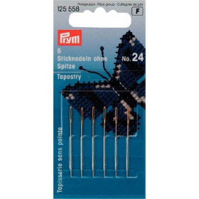 Aiguilles à tapisserie sans pointe 0.80x37mm NR 24