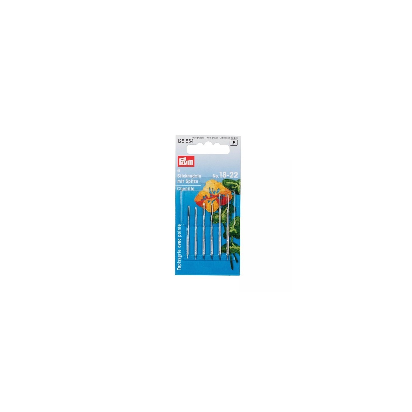 Sticknadeln mit Spitze 18-22
