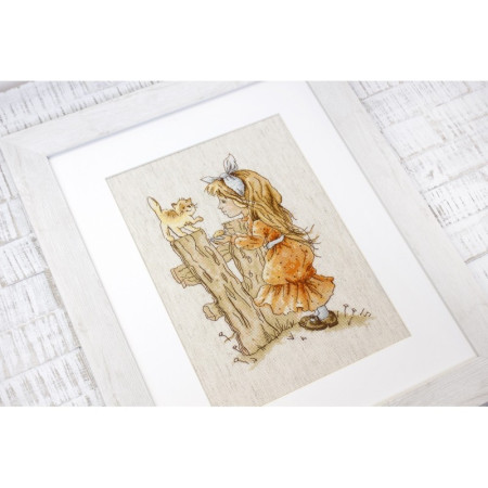 Luca-S Embroidery kit With a Kitten