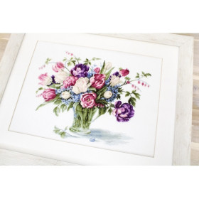 Stickset Tulpen