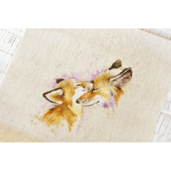 Luca-S Embroidery kit Foxes