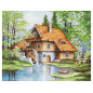 Kit de broderie Le paysage du printemps Kit de broderie Le paysage du printemps