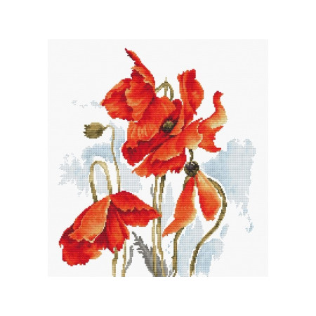 Kit de broderie Coquelicots 6