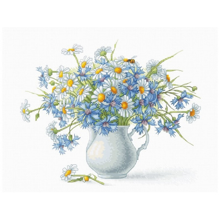 Luca-S Stickset Cornflowers und Kamillen