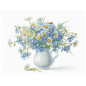Borduurpakket Korenbloemen en camomiles Borduurpakket Korenbloemen en camomiles
