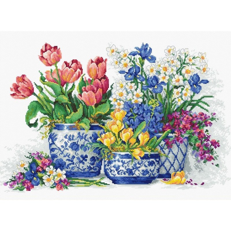 Kit de broderie Fleurs de printemps 3 Kit de broderie Fleurs de printemps 3