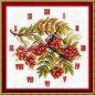 Clock.Racemes of rowanberries