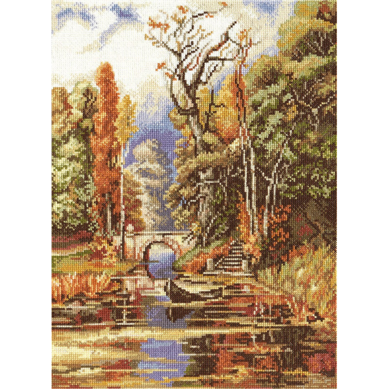 Embroidery kit Garden in autumn