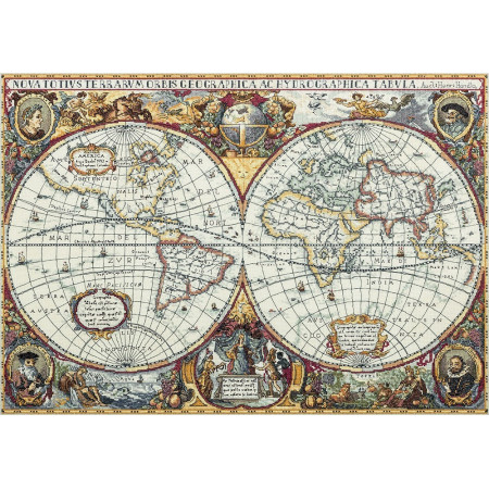 Stickset Geografische Weltkarte