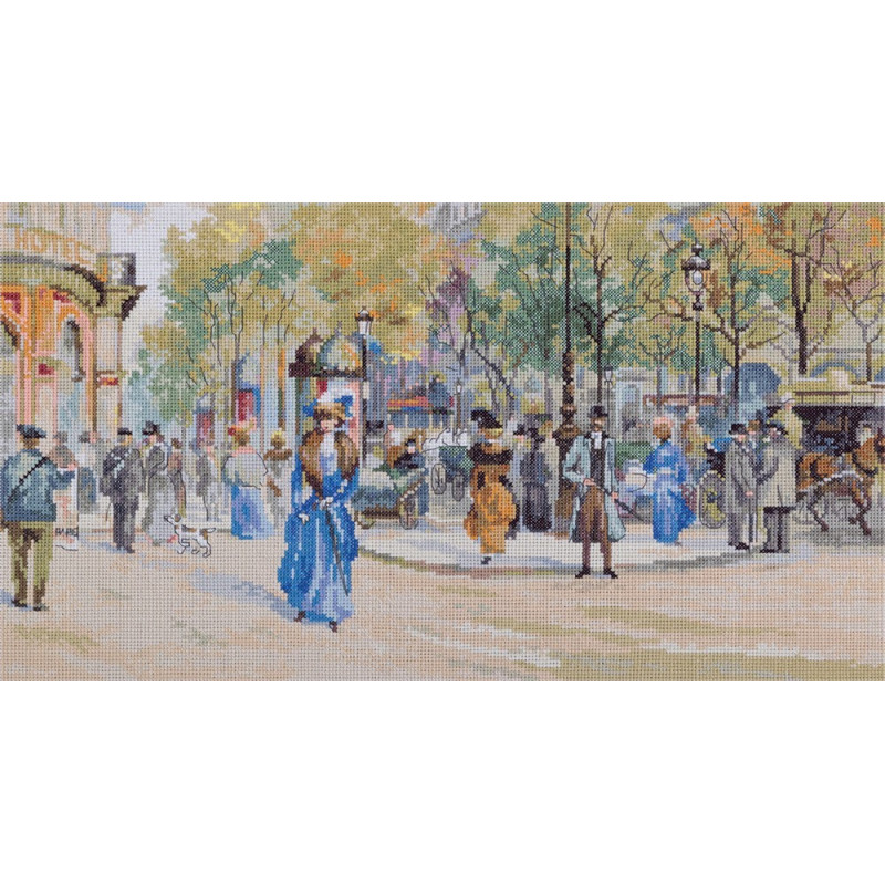 Kit de broderie Boulevard des Capucines