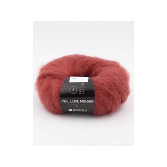 Strickwolle Phildar Phil Love Mohair Grenat