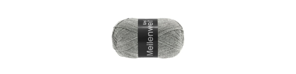 Meilenweit 100 uni - 80% Wol, 20% Polyamide