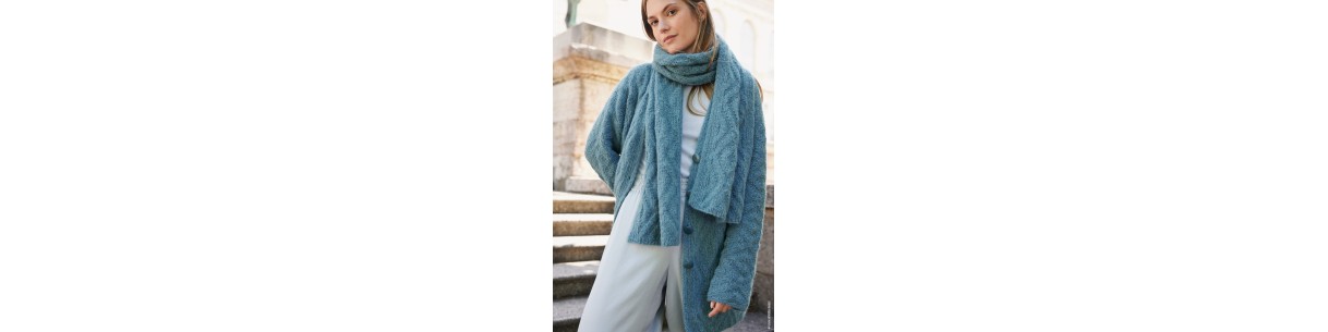 Écharpes - Kits de Tricot et Crochet